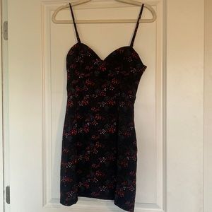 Floral a-line mini dress